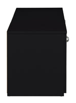 Habitat Home Hayward 2 Door Small TV Unit - Black Gloss | Entertainment Storage