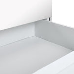 Hallingford 4 Door 3 Drawer Wardrobe- White Gloss | High Shine Furniture