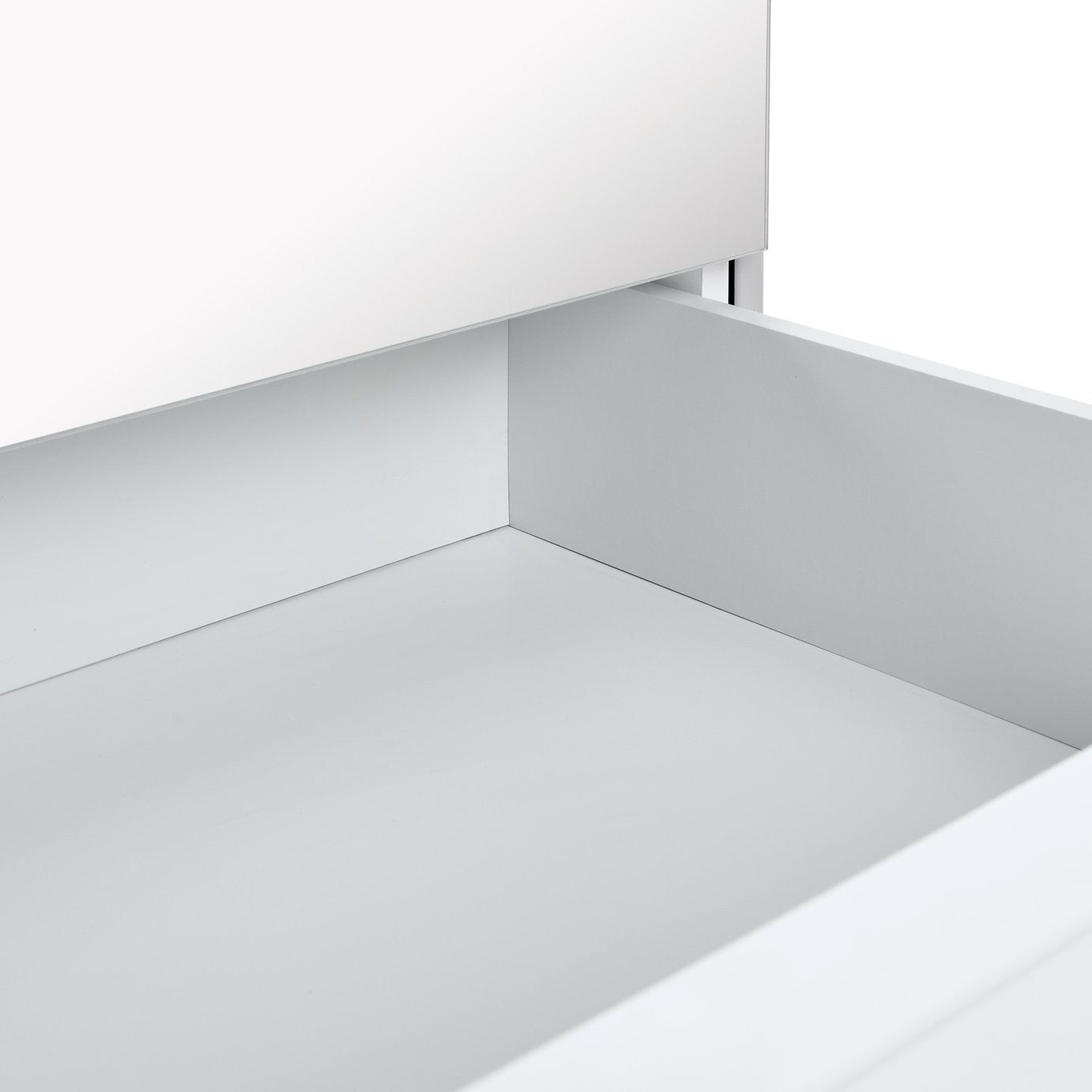 Hallingford 4 Door 3 Drawer Wardrobe- White Gloss | High Shine Furniture