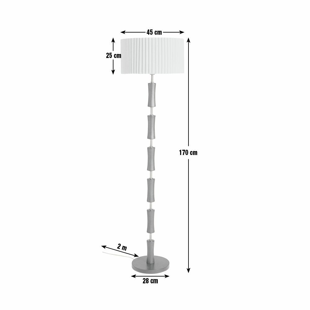 x Morris & Co. Cane Floor Lamp | Elegant Home Lighting
