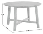 Trieste Round 4 Seater Dining Table - Walnut | Stylish wooden dining table