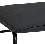Habitat Loft Living Pair of Faux Leather Dining Chairs-Black