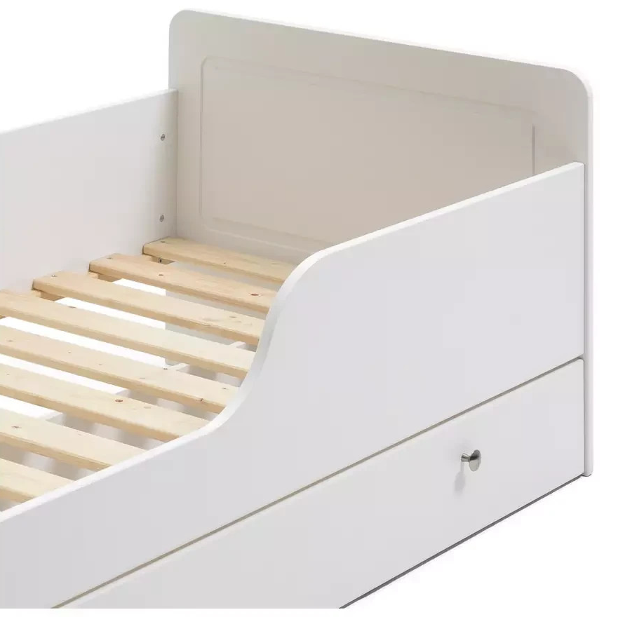 Brooklyn Toddler Bed With Drawer White | Kids Children's Bedroom Bed Frame