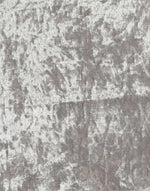 Home Kourtney Crushed Velvet Ottoman - Silver | Stylish Footstool Pouffe Living