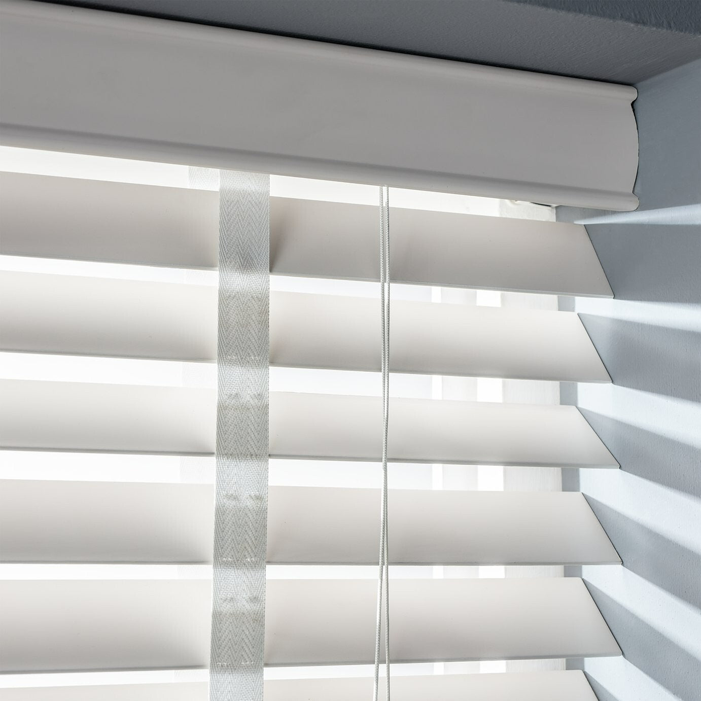 Elliott 50mm Wooden Tape Venetian Blind - White