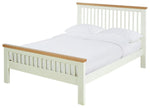 Home Aubrey Superking Wooden Bed Frame - Two Tone | Harmonious Home Space