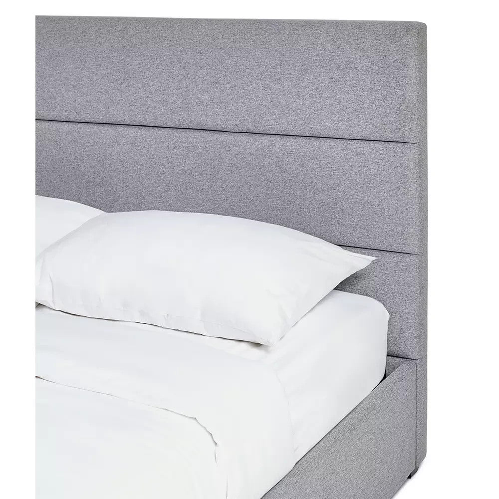 Costa Fabric Double Ottoman Bed Frame - Grey (S)