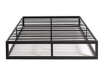 Platform Double Metal Bed Frame - Black | Bedroom Furniture for Teen or Guest Ro