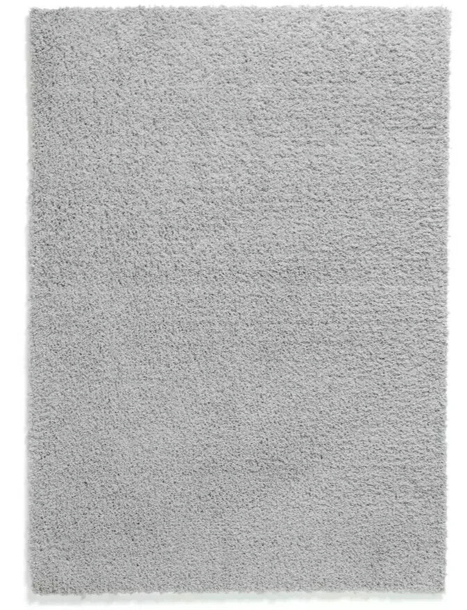 Habitat Recycled Cosy Plain Shaggy Rug - 160x230cm - Grey