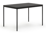Stella Wood Effect Dining Table & 4 Black Chairs