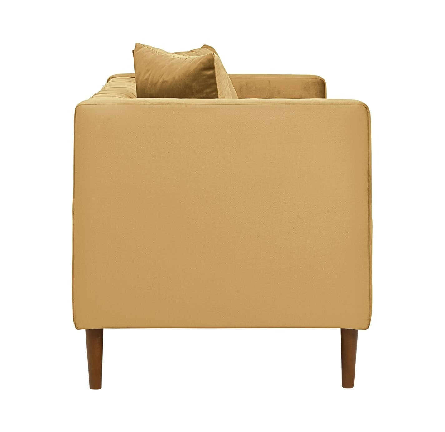 Home Everly Velvet 2 Seater Sofa - Camel
