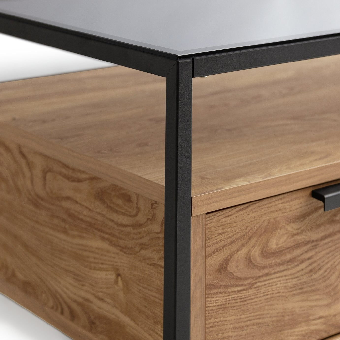 Nomad Oak Veneer Coffee Table - Natural | Stylish Lounge Centerpiece