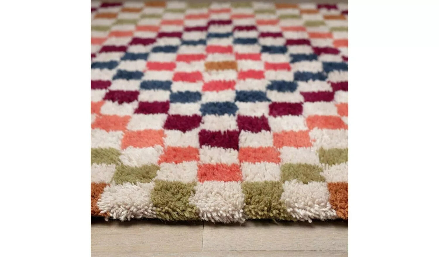 Folktale Tufted Wool Flatweave Rug - 160x120cm