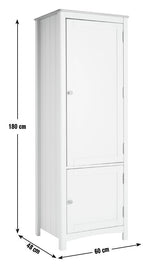 Bournemouth 2 Door Kitchen Larder - Grey | Functional Kitchen Space