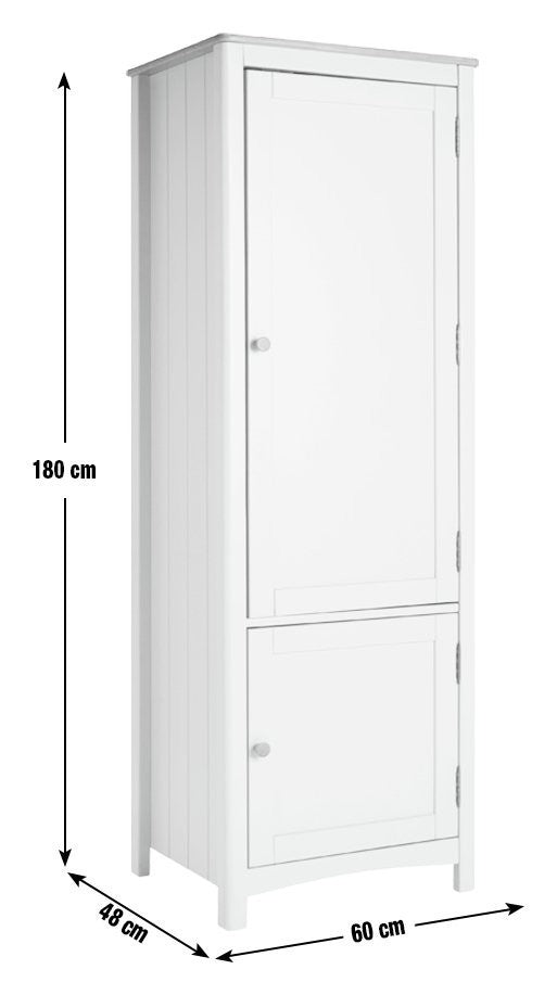 Bournemouth 2 Door Kitchen Larder - Grey | Functional Kitchen Space