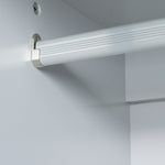 Monica 2 Door Wardrobe - Grey | Compact grey wardrobe
