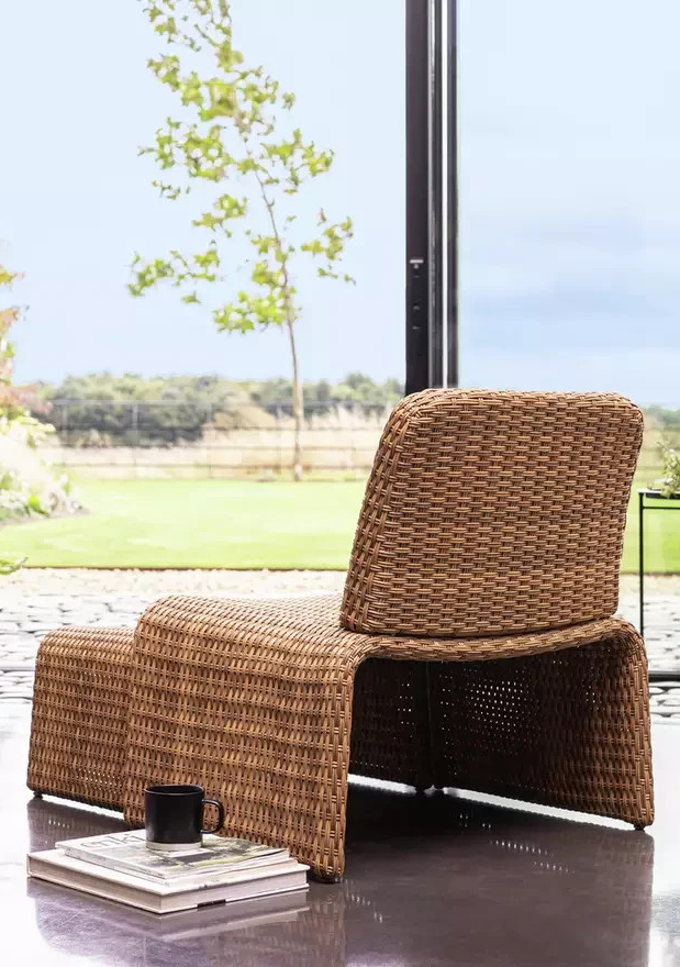 Kelham Rattan Effect Garden Chair - Brown (B Grade)