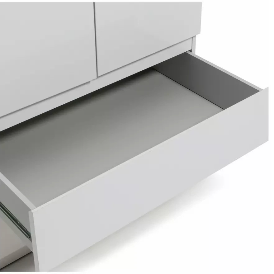 Jenson 2 Door 2 Drawer Wardrobe - White Gloss ( B Grade )