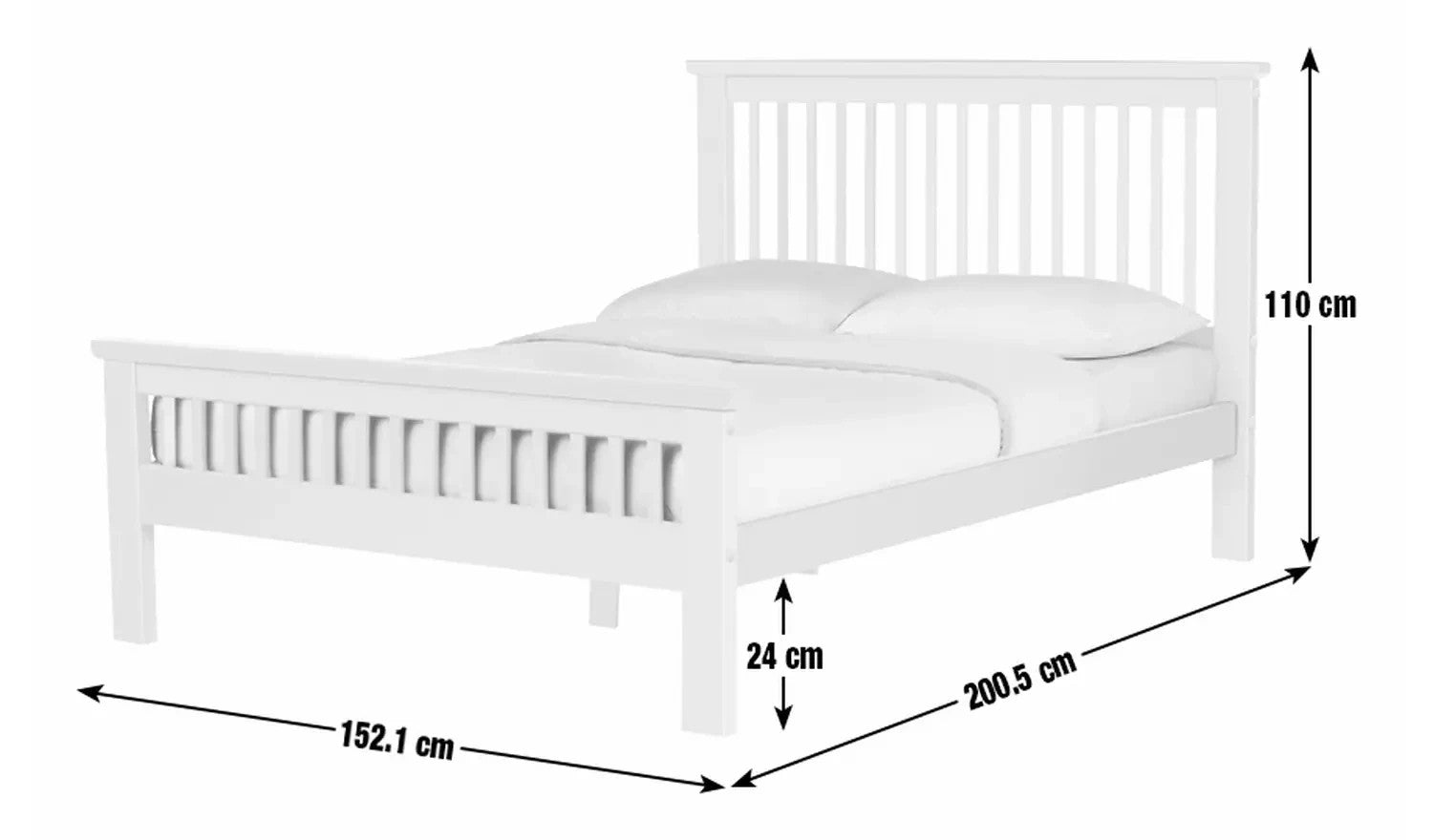 Home Aubrey Double Wooden Bed Frame Sage Green | Modern Bedroom Furniture