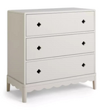 Serena 3 Drawer Chest of Drawers Ivory | Children's Bedroom Storage Furniture