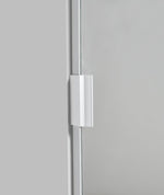 Munich 1 Door Mirror Wardrobe - White | Slim White Mirrored Closet