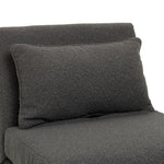 Roni Fabric Small Single Chair Bed -Grey