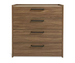 Habitat Oldham Wide 4 Drawer Chest - Walnut