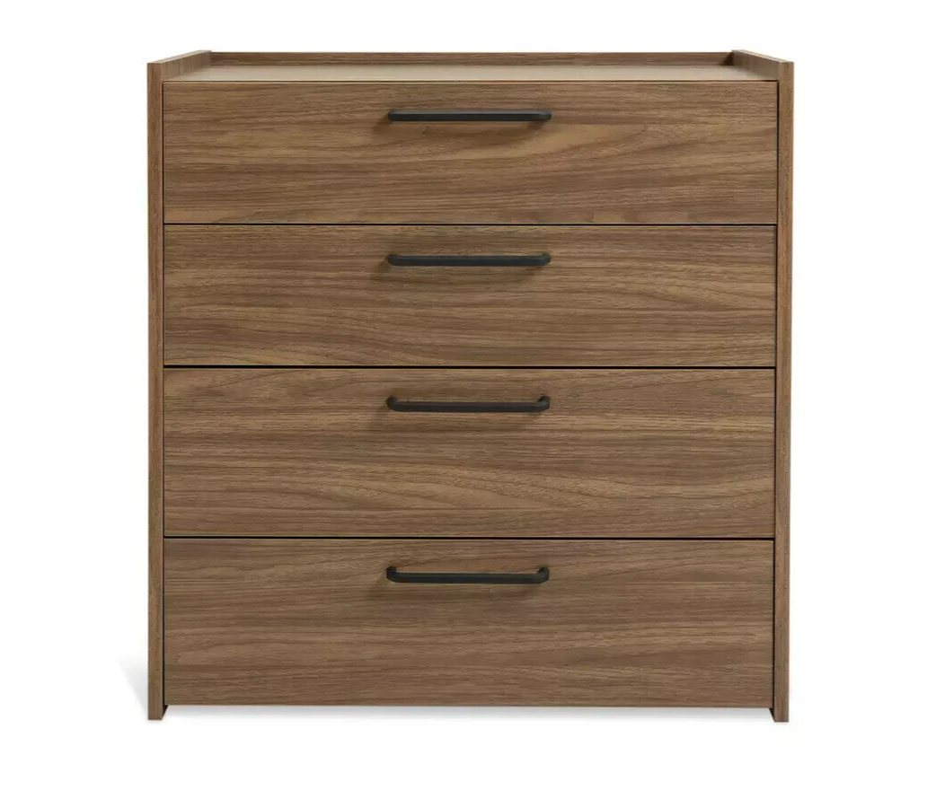 Habitat Oldham Wide 4 Drawer Chest - Walnut