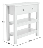 Home Winchester 1 Drawer Console Table - Green