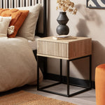 Digby 1 Drawer Bedside Table - Oak | Small Space Storage