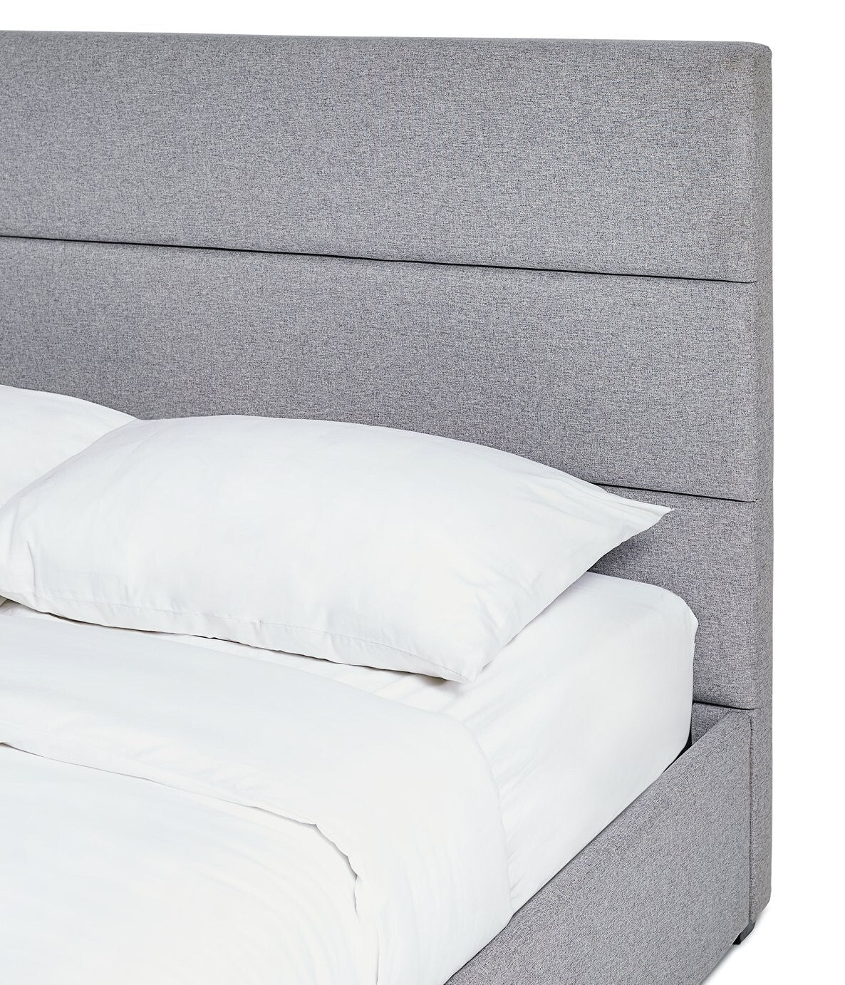 Home Costa Fabric Double Ottoman Bed Frame - Grey (S)