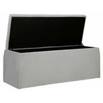 Habitat Harrogate Velvet Ottoman - Grey | Grey Velvet Ottoman Storage Bench Seat