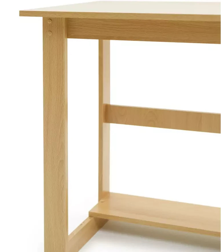 Home Office Desk Beech Effect | Computer Work Study Table Furniture