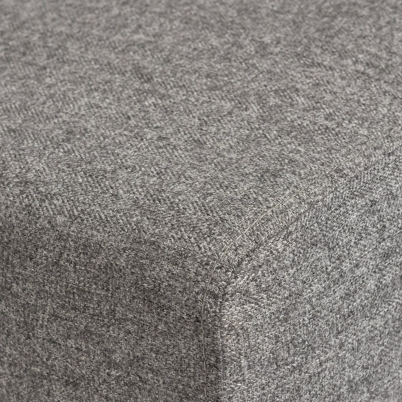 Home Pair of Tweed Fabric Dining Chairs - Grey | Textured Upholstered Comfort