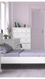 Tvilum Paris 6 Drawer Chest - White (B Grade)