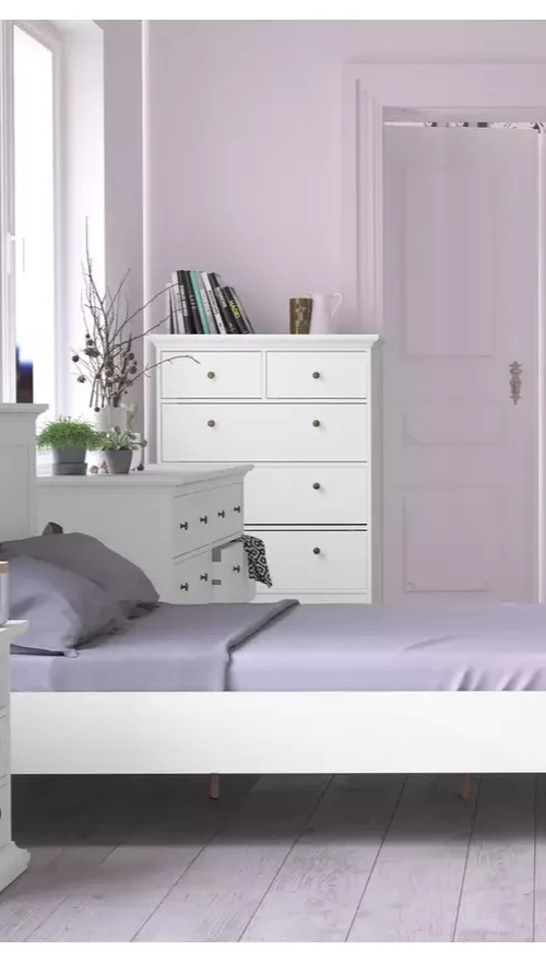 Tvilum Paris 6 Drawer Chest - White (B Grade)