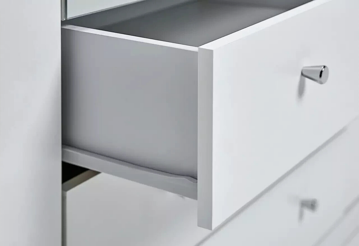 Malibu 2 Door 2 Drawer Wardrobe - White (B GRADE 1095.)