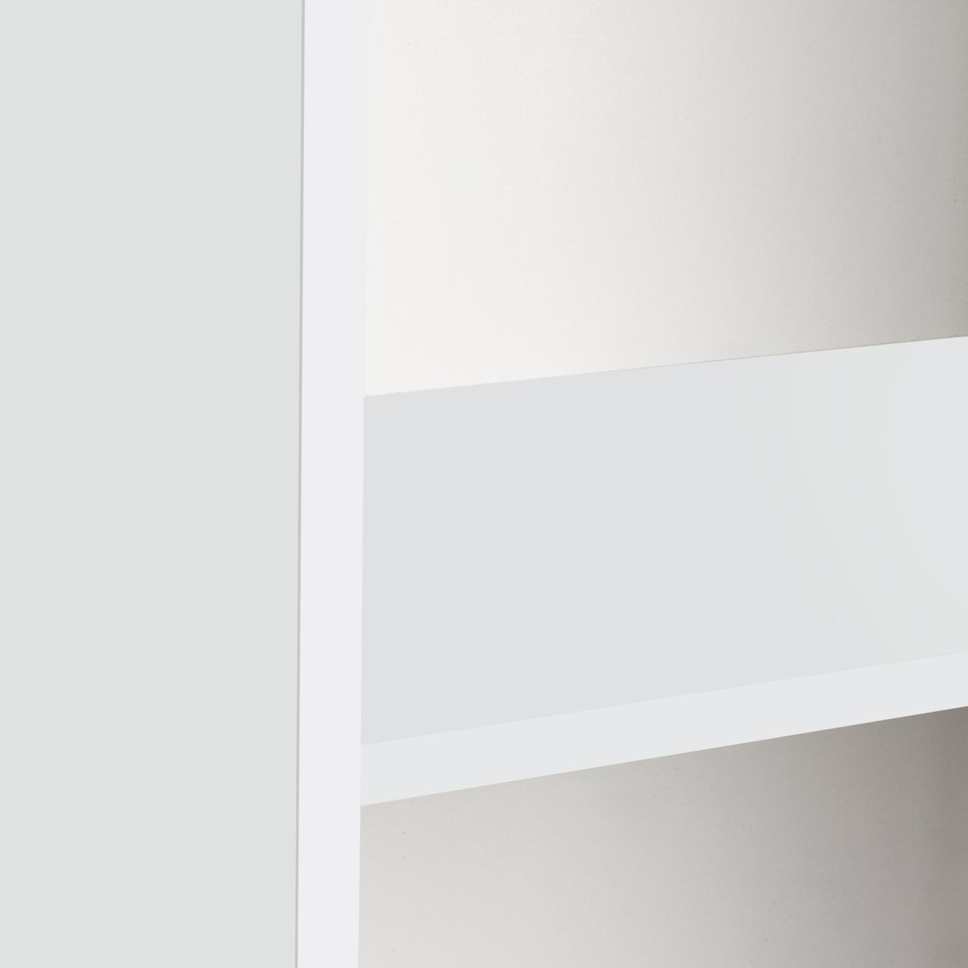 Home Carla 1 Door Display Cabinet - White | Glass Showcase Styling