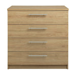 Home Brisbane 4 Drawer Chest â€“ Oak | Stylish Storage Furniture Bedroom Living