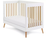 Obaby Maya Mini Cot Bed White | Baby Nursery Cot Bed Furniture