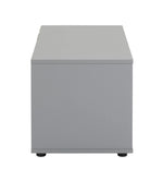 Malibu TV Unit Grey 80cm | Compact Entertainment Stand Open Shelves