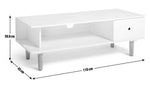 Habitat Cato 1 Drawer TV Unit - White