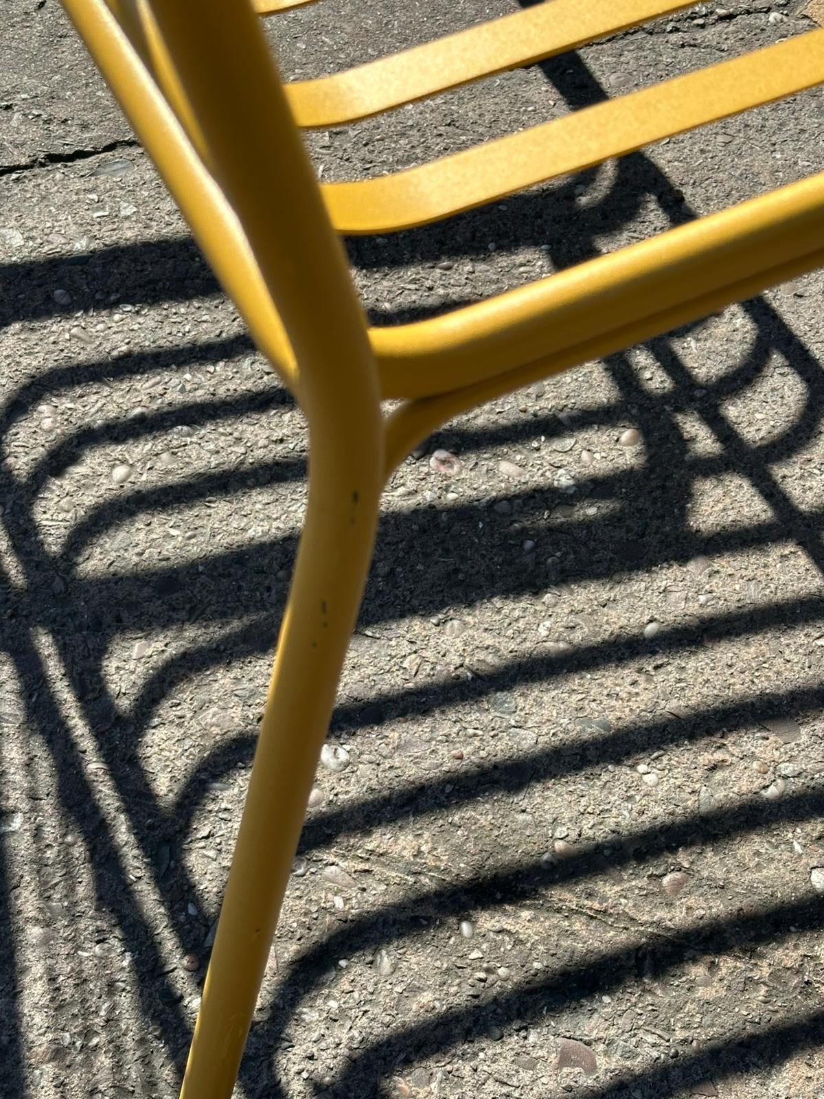 Indu 2 Seater Metal Garden Bench - Yellow
