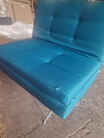 Duo Fabric Clic Clac Sofa Bed - Teal ( B Grade )
