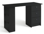 Malibu 3 Drawer Office Desk - Black ( B Grade )