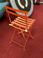 Habitat Eve 4 Folding Metal Garden Chairs - Orange