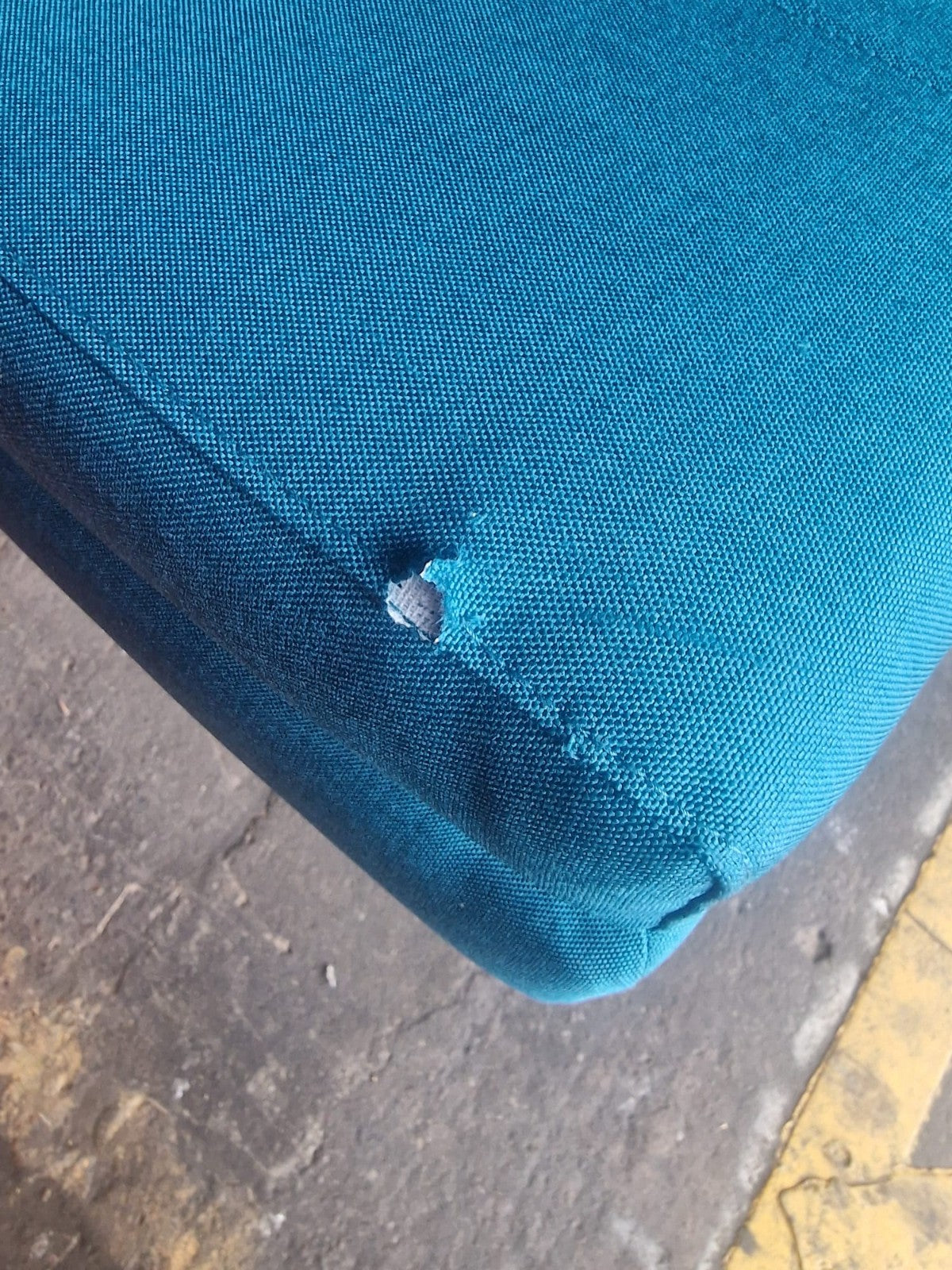 Duo Fabric Clic Clac Sofa Bed - Teal ( B Grade )