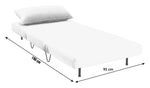 Habitat Roni Single Velvet Chairbed - India Ink
