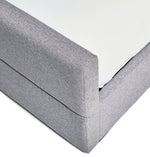 Home Costa Fabric Double Ottoman Bed Frame - Grey (S)