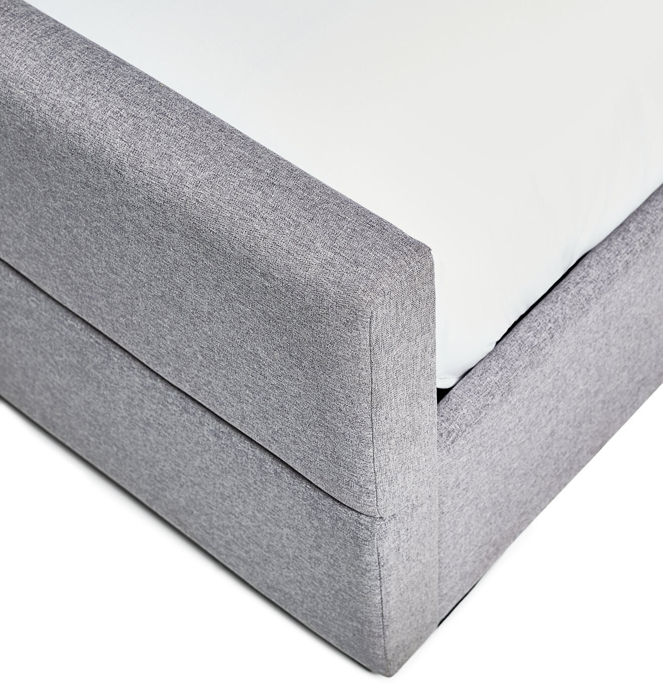 Home Costa Fabric Double Ottoman Bed Frame - Grey (S)